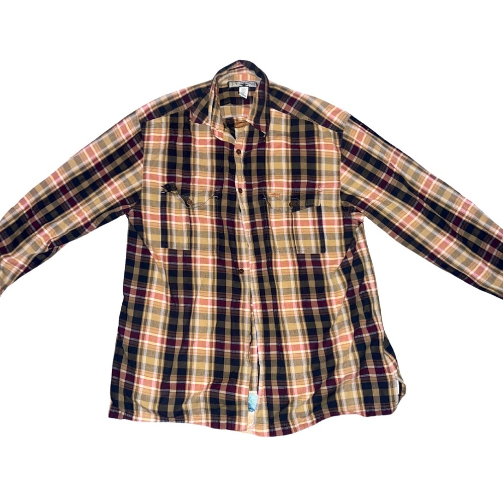 Caribbean Joe Plaid Button Up Unisex